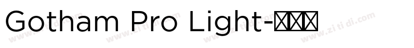 Gotham Pro Light字体转换